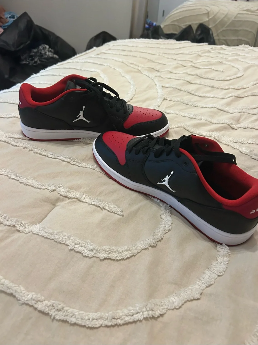 NWOTS Jordan Low-Top Sneakers - Black & Red.  No Box